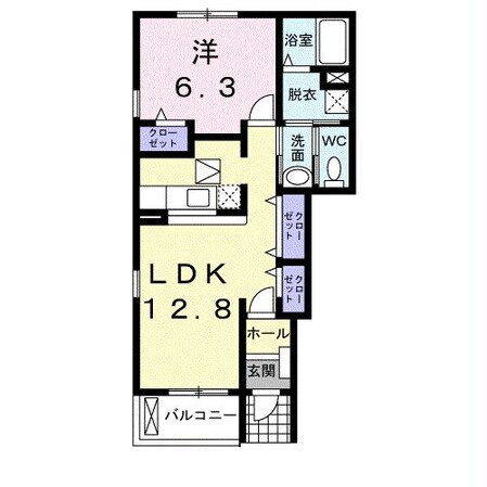 新前橋駅 徒歩43分 1階の物件間取画像